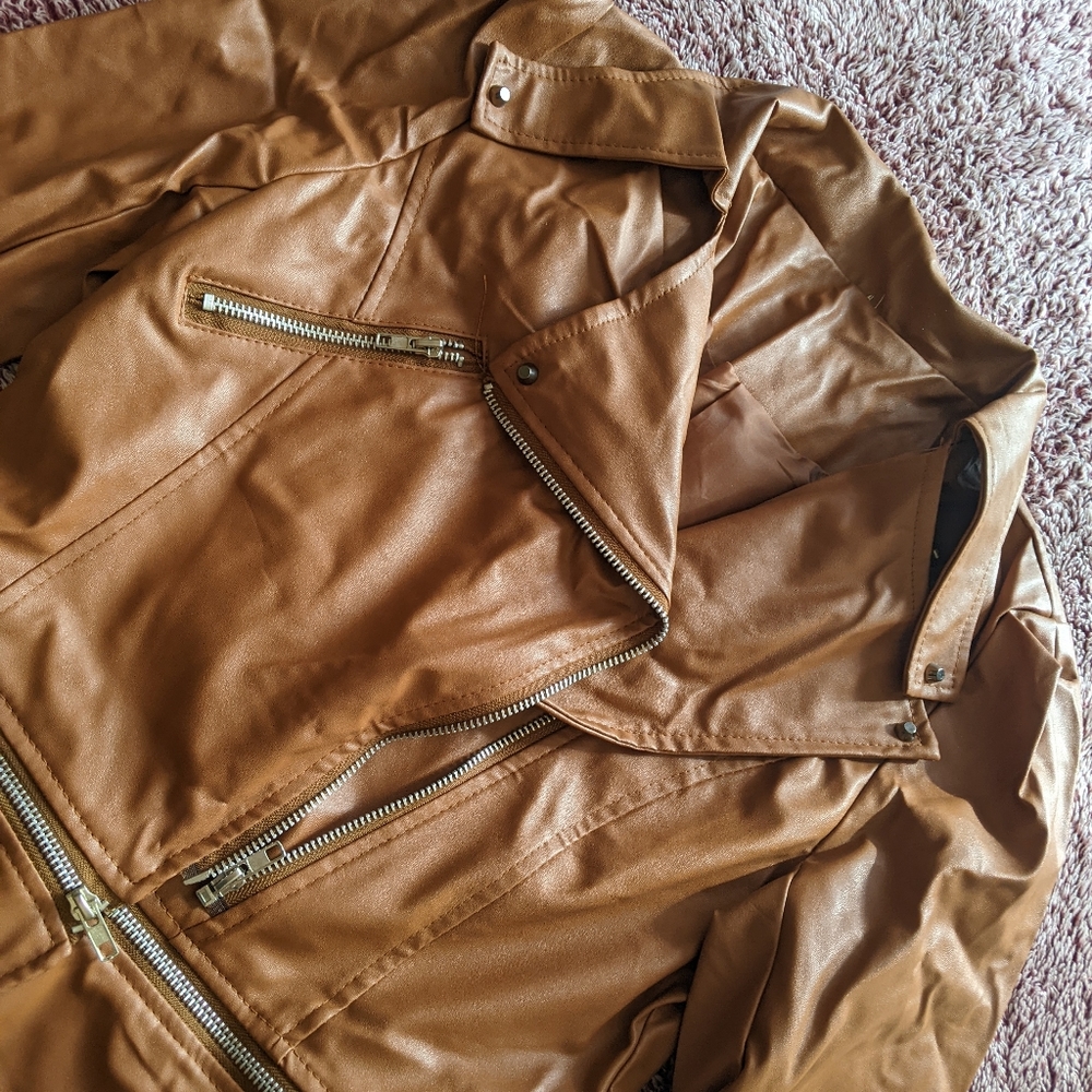 Faux Leather Boutique Coat - Picture 5 of 5